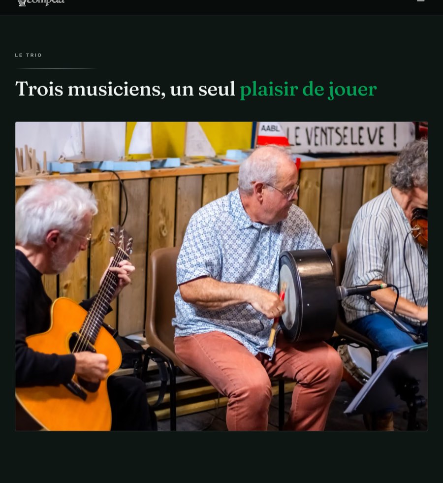 Trois musiciens un seul plaisir de jouer