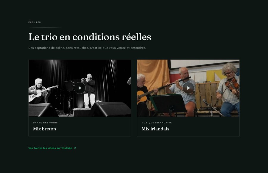 Le trio en conditions reelles