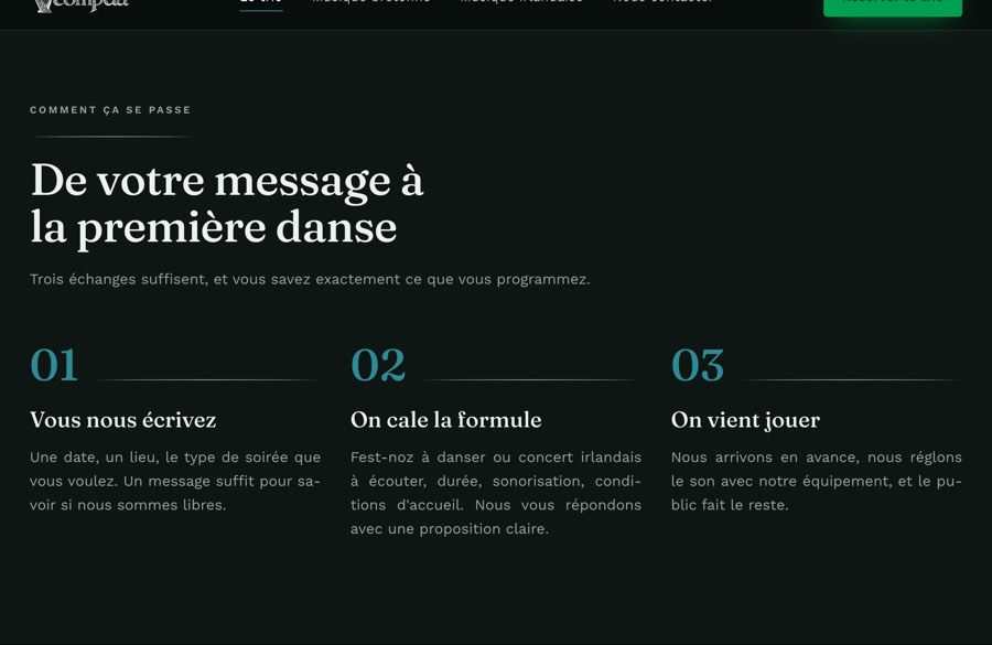 De votre message a la premiere danse