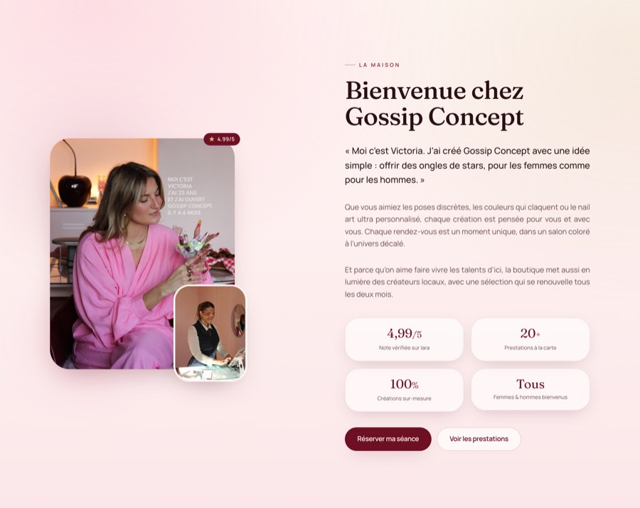 Bienvenue chez gossip concept