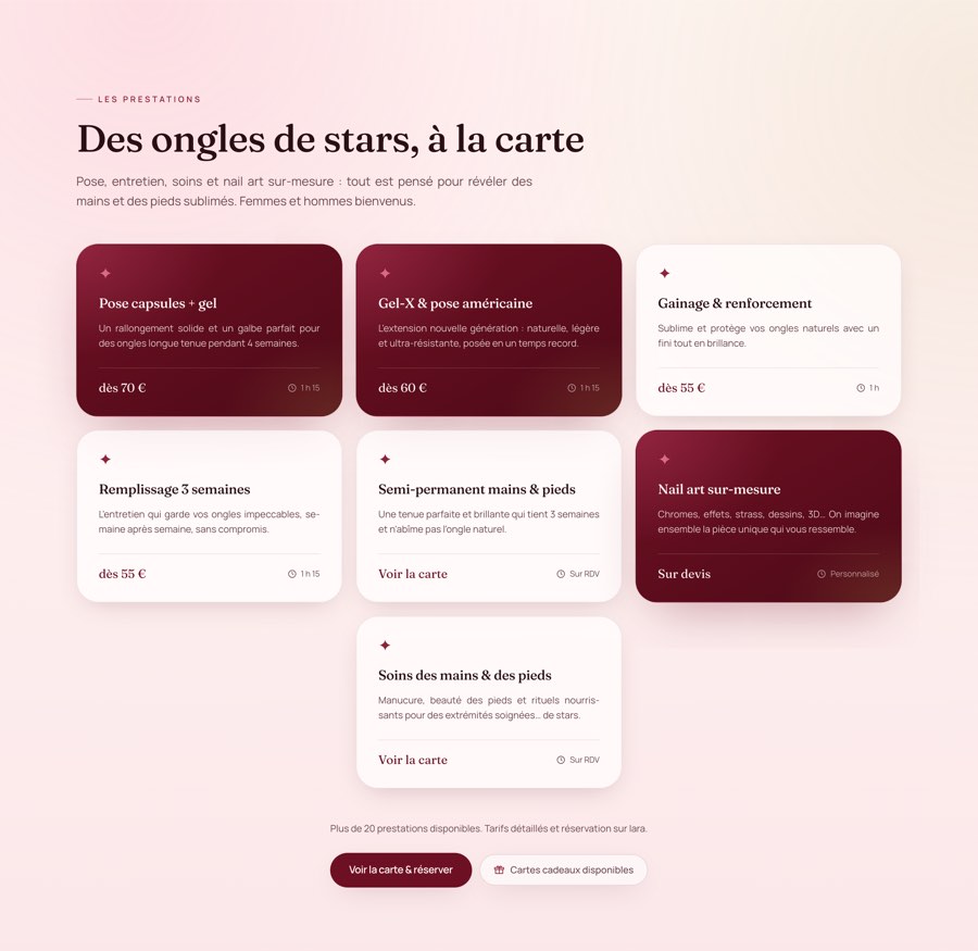 Des ongles de stars a la carte