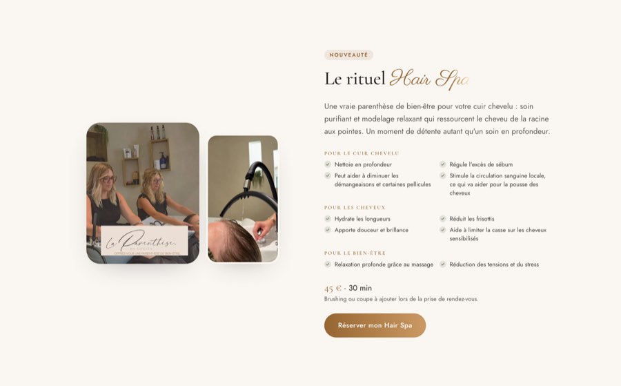 Le rituel hair spa