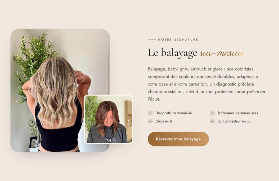 Le balayage sur mesure
