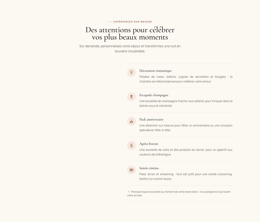 Des attentions pour celebrer vos plus be