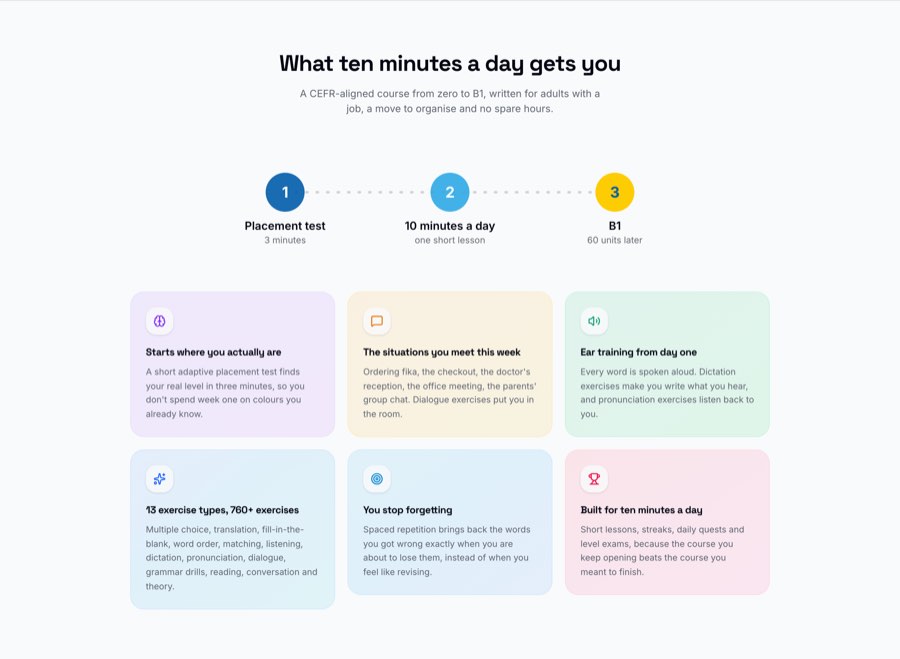 What ten minutes a day gets you