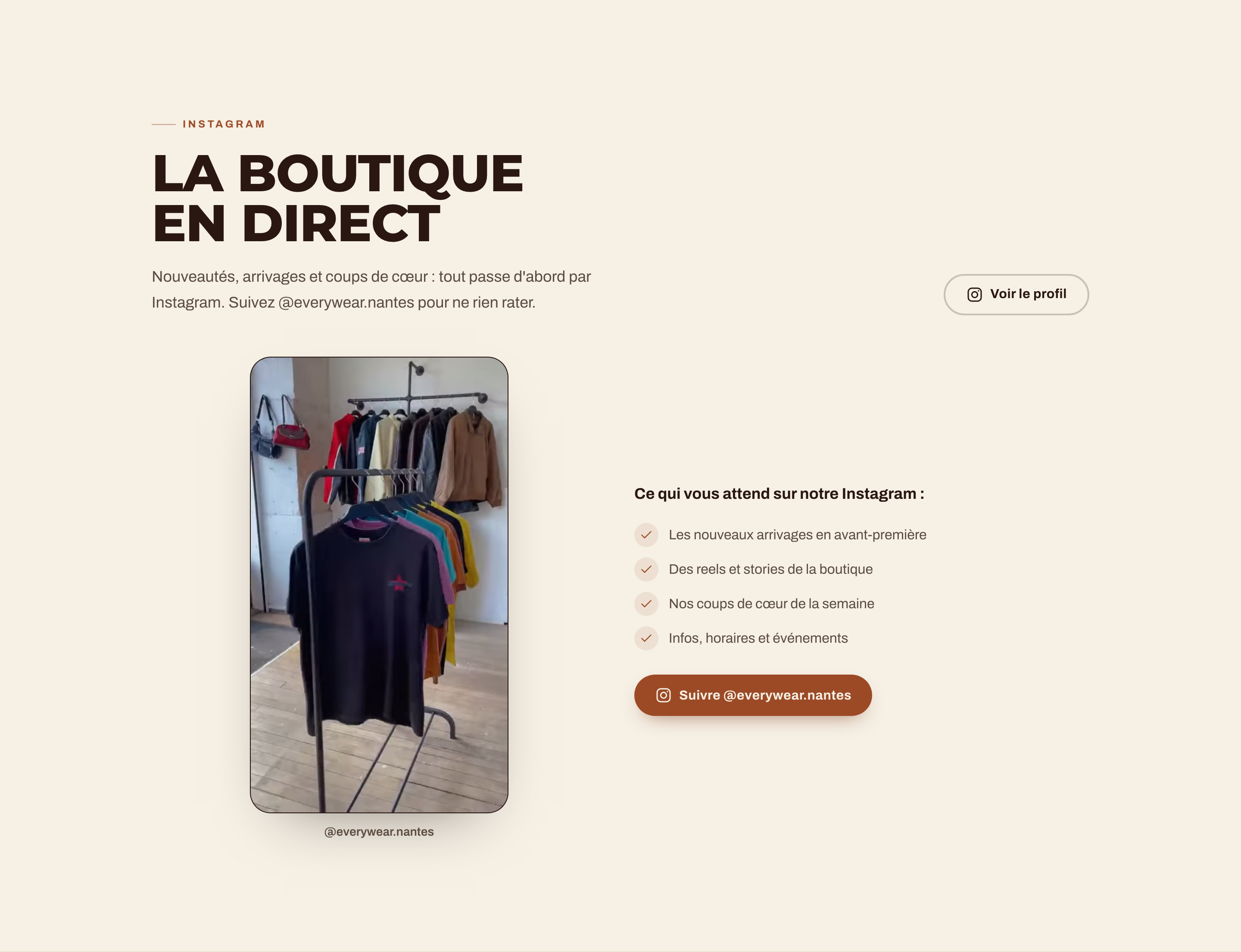 Everywear — La boutique en direct